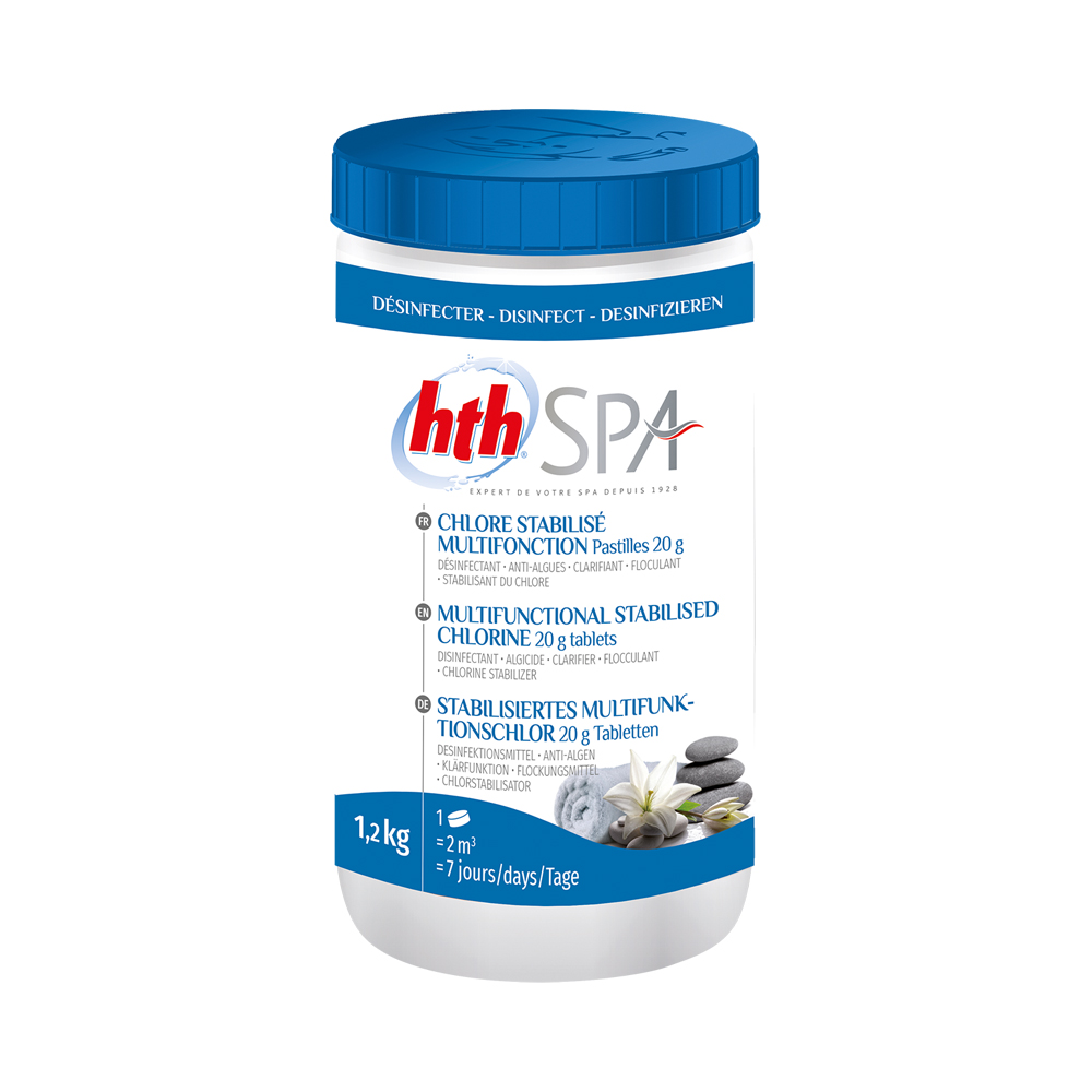 hth Spa Stabilisiertes Multifunktionschlor Tabletten (20g)